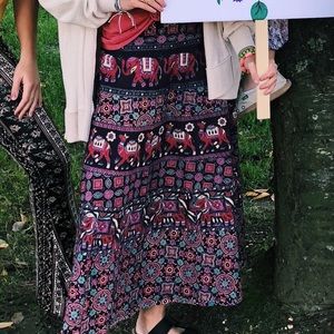 Boho maxi skirt